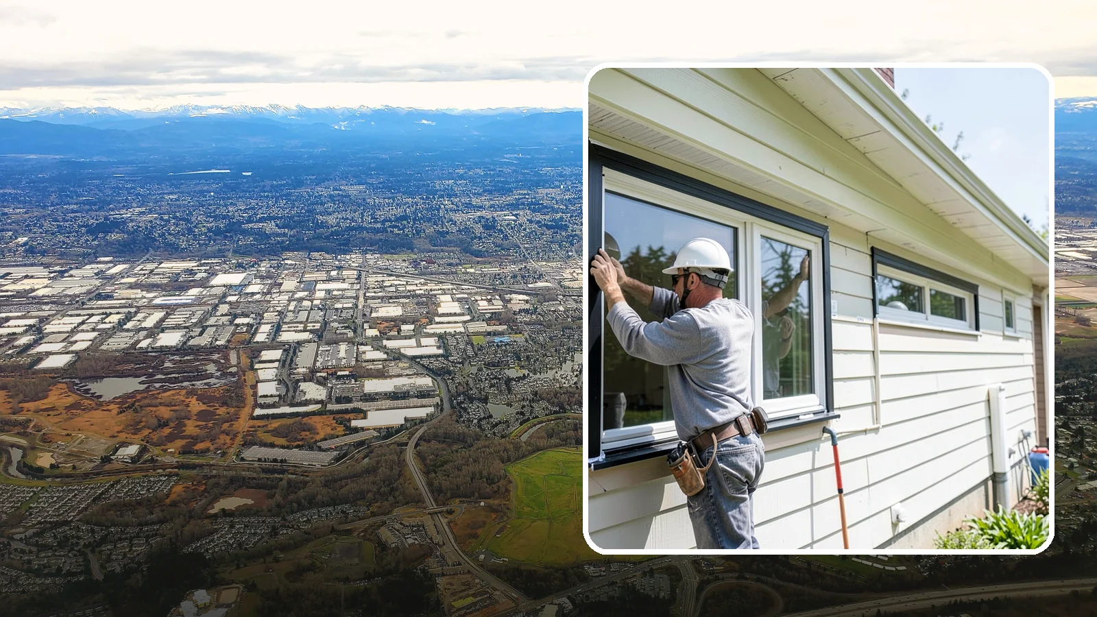 Window Flashing Installation in Kent, King County, WA - Installing or correcting window flashing to keep wind-driven Puget Sound rain from reaching your walls.