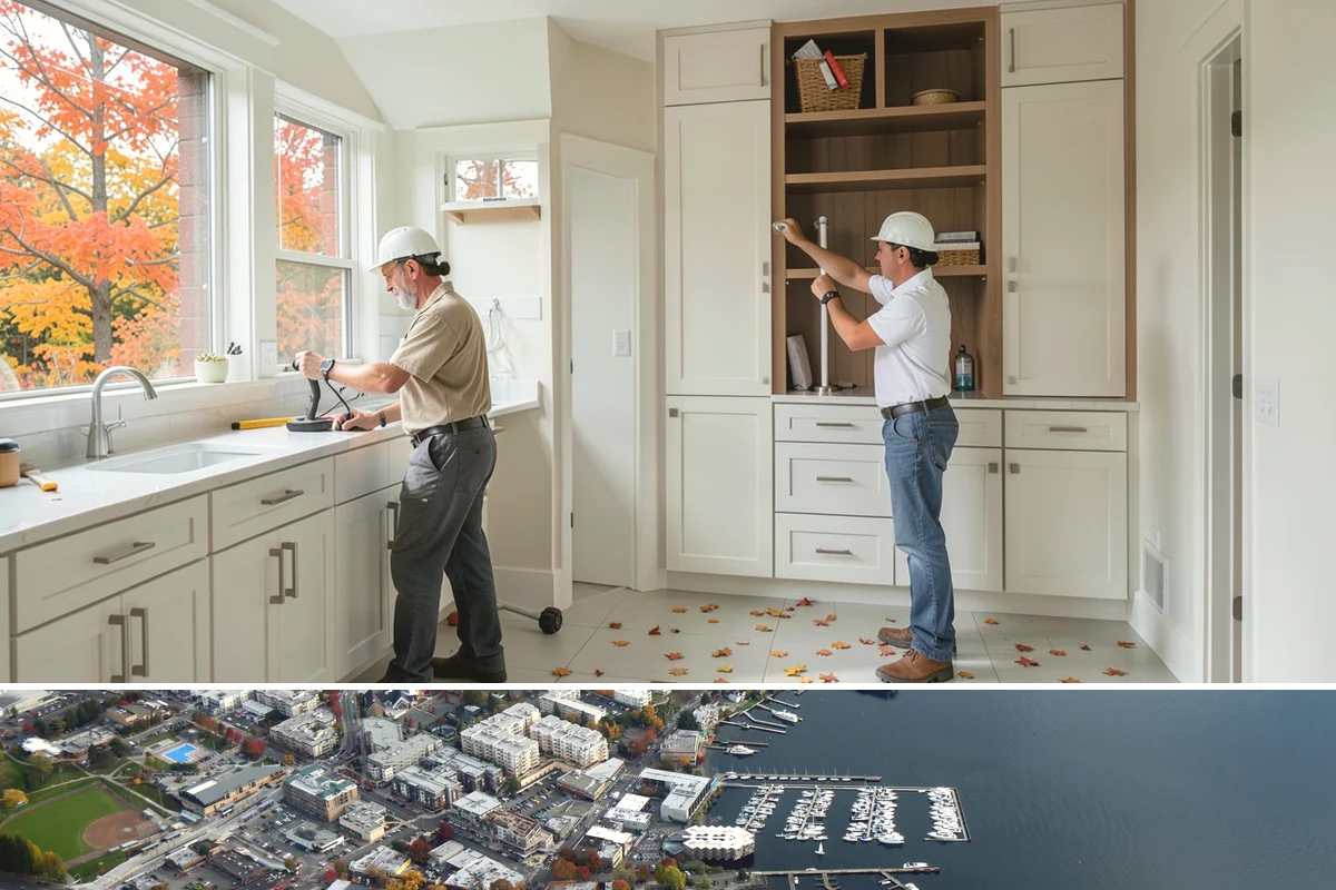 Window Flashing Installation in Kirkland, King County, WA - Flashing work is best performed in dry conditions so the wall assembly stays sound while it's opened up.
