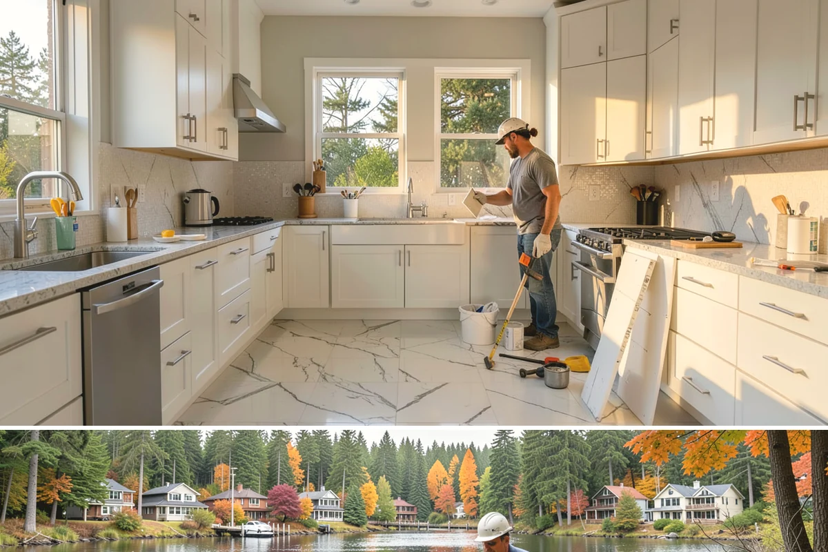 Window Flashing Installation in La Conner, Skagit County, WA - Flashing work is best performed in dry conditions so the wall assembly stays sound while it's opened up.