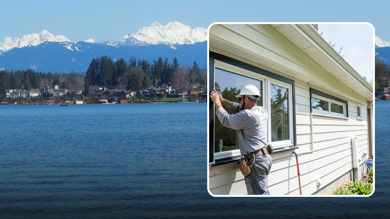 Window Flashing Installation in Lake Stevens, Snohomish County, WA - Installing or correcting window flashing to keep wind-driven Puget Sound rain from reaching your walls.
