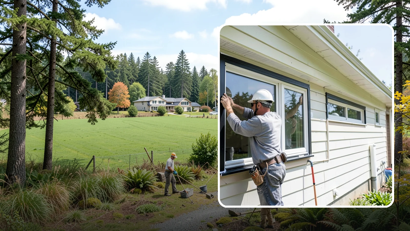 Window Flashing Installation in Lyman, Skagit County, WA - Installing or correcting window flashing to keep wind-driven Puget Sound rain from reaching your walls.