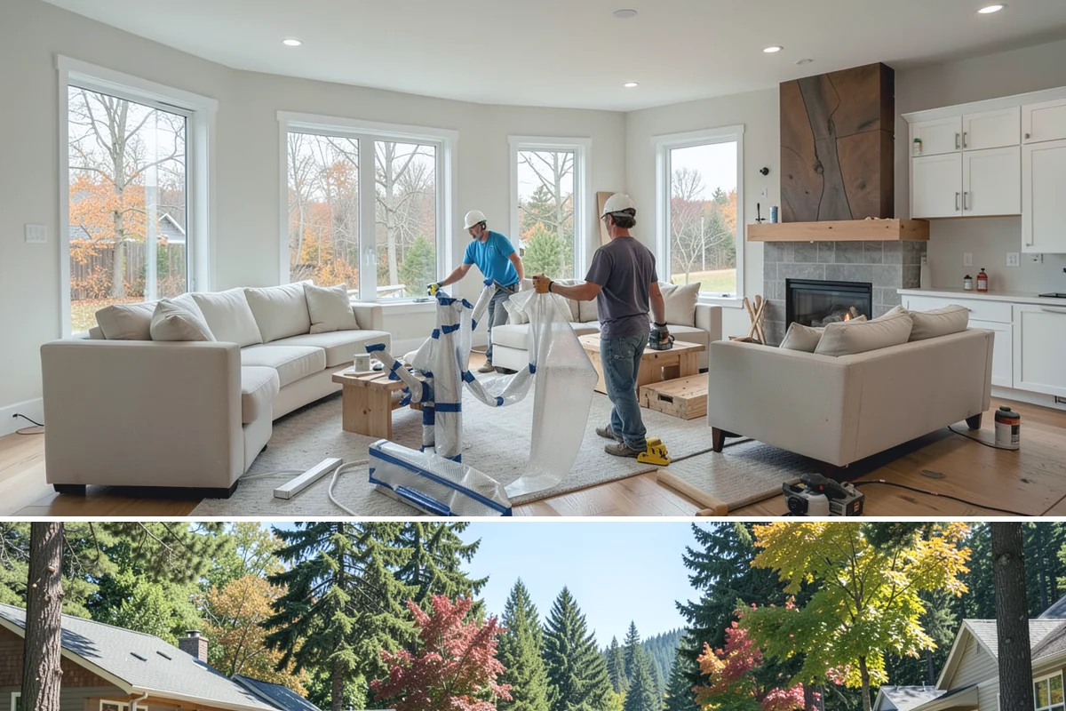 Window Flashing Installation in Orting, Pierce County, WA - Flashing work is best performed in dry conditions so the wall assembly stays sound while it's opened up.