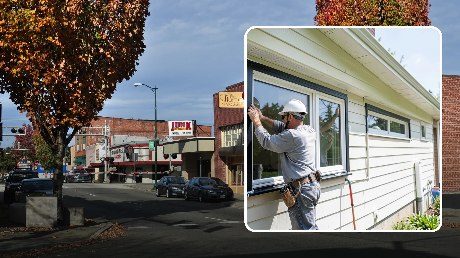 Window Flashing Installation in Puyallup, Pierce County, WA - Installing or correcting window flashing to keep wind-driven Puget Sound rain from reaching your walls.