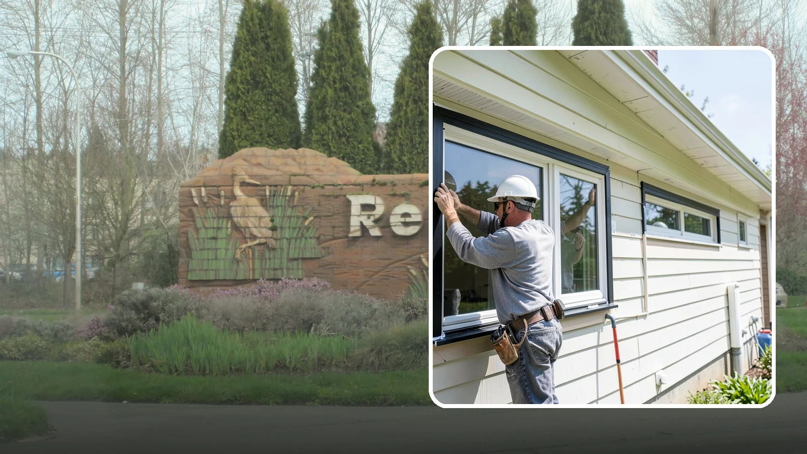 Window Flashing Installation in Renton, King County, WA - Installing or correcting window flashing to keep wind-driven Puget Sound rain from reaching your walls.