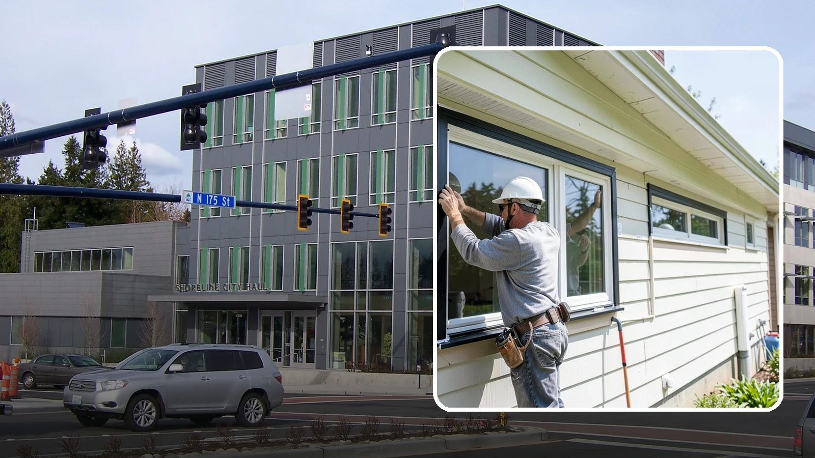 Window Flashing Installation in Shoreline, King County, WA - Installing or correcting window flashing to keep wind-driven Puget Sound rain from reaching your walls.
