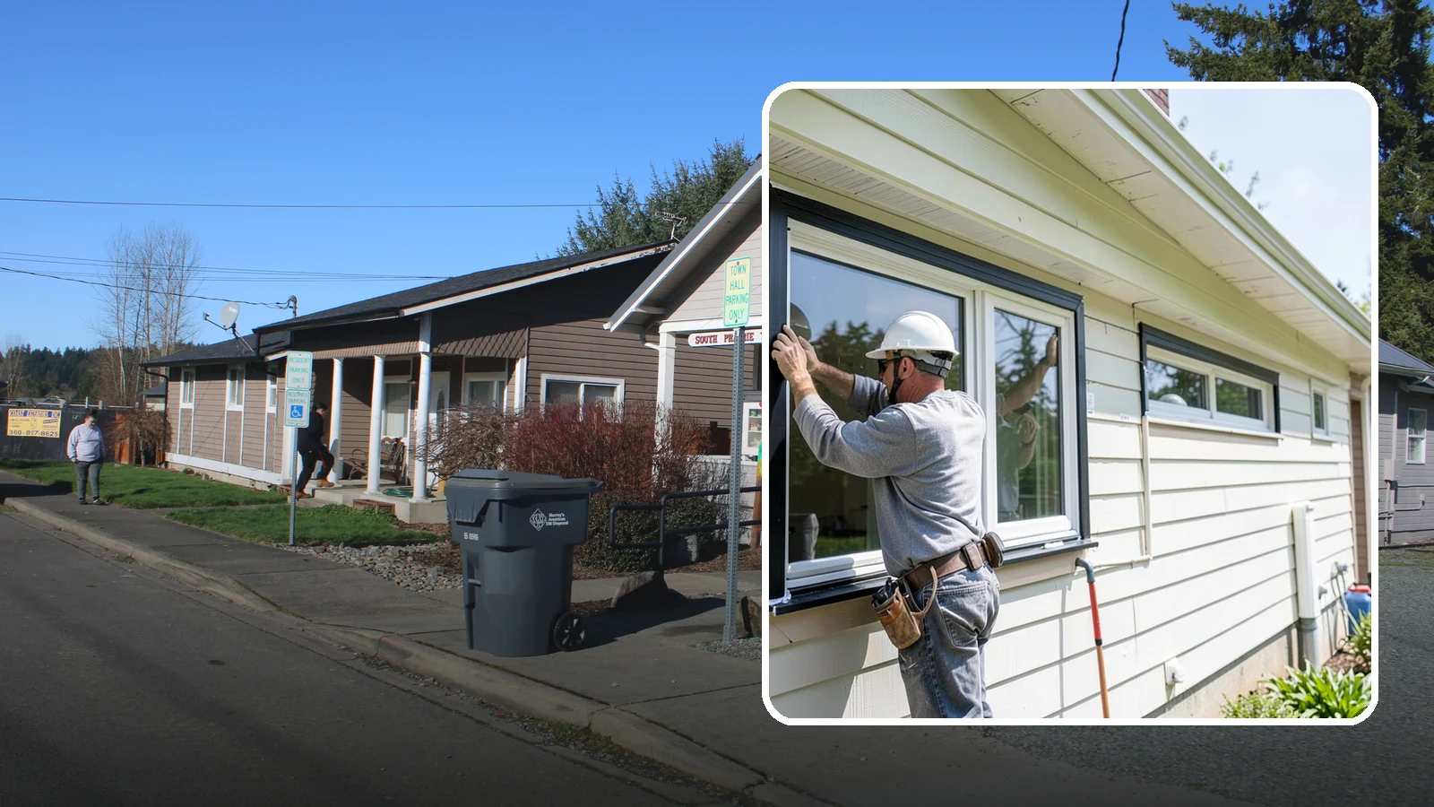 Window Flashing Installation in South Prairie, Pierce County, WA - Installing or correcting window flashing to keep wind-driven Puget Sound rain from reaching your walls.
