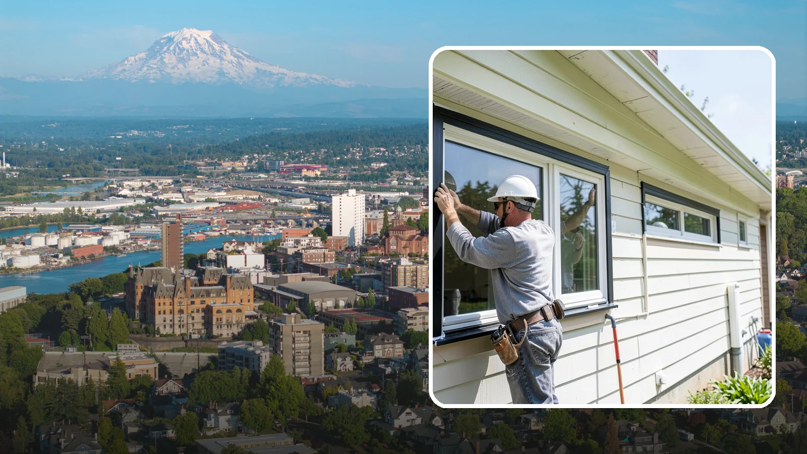 Window Flashing Installation in Tacoma, Pierce County, WA - Installing or correcting window flashing to keep wind-driven Puget Sound rain from reaching your walls.