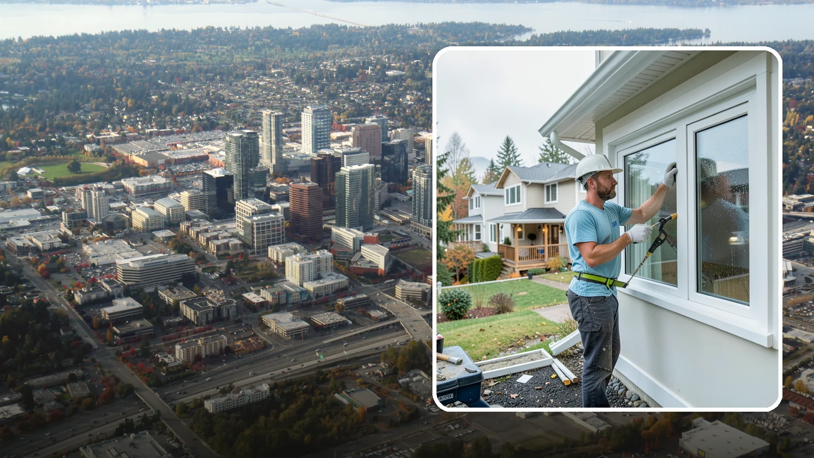 Window Installation in Bellevue, King County, WA - Installing brand-new windows in remodels, additions, and fresh openings with proper flashing for our rainy region.
