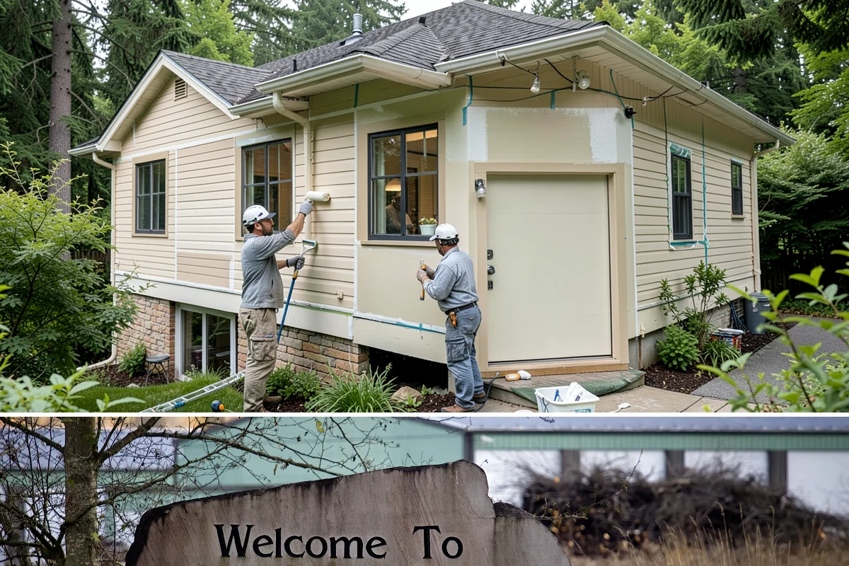 Window Installation in Buckley, Pierce County, WA - New openings are best cut and dried-in during a stretch of fair weather, but we tarp and protect the work so installations can...