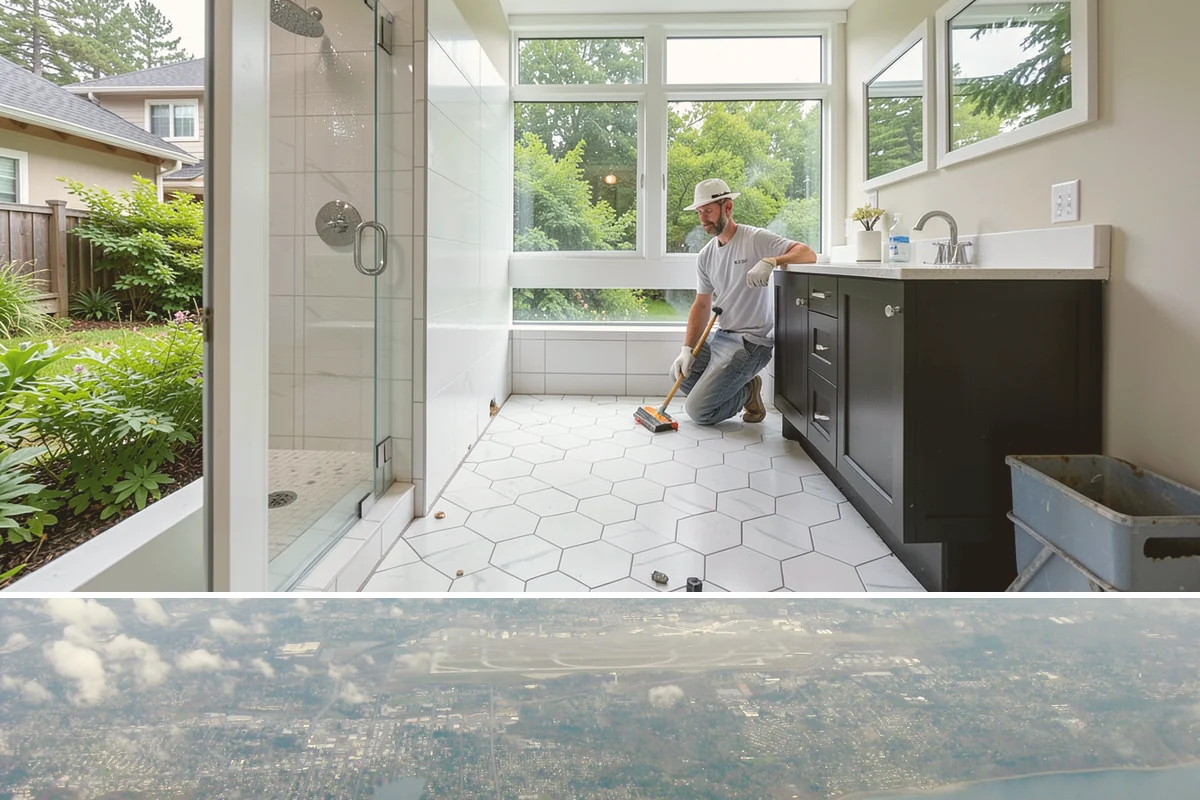 Window Installation in Burien, King County, WA - New openings are best cut and dried-in during a stretch of fair weather, but we tarp and protect the work so installations can...