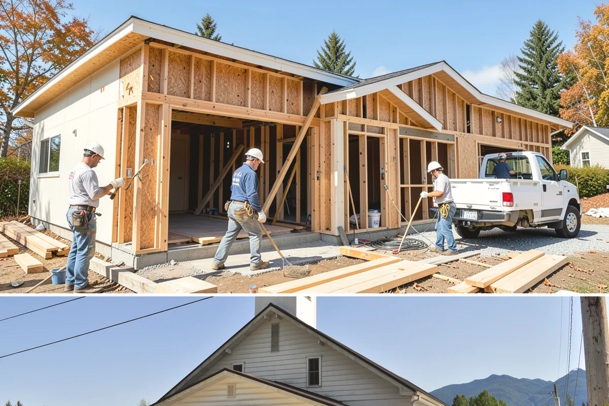 Window Installation in Concrete, Skagit County, WA - New openings are best cut and dried-in during a stretch of fair weather, but we tarp and protect the work so installations can...