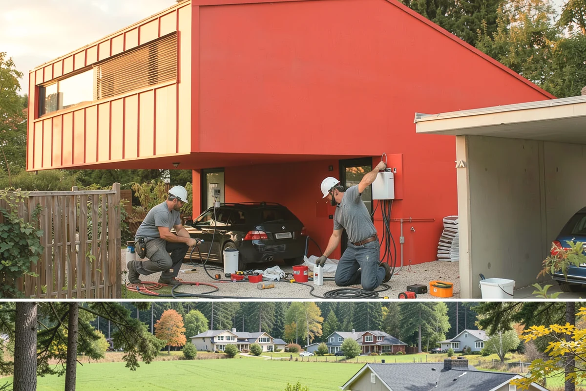 Window Installation in Lyman, Skagit County, WA - New openings are best cut and dried-in during a stretch of fair weather, but we tarp and protect the work so installations can...