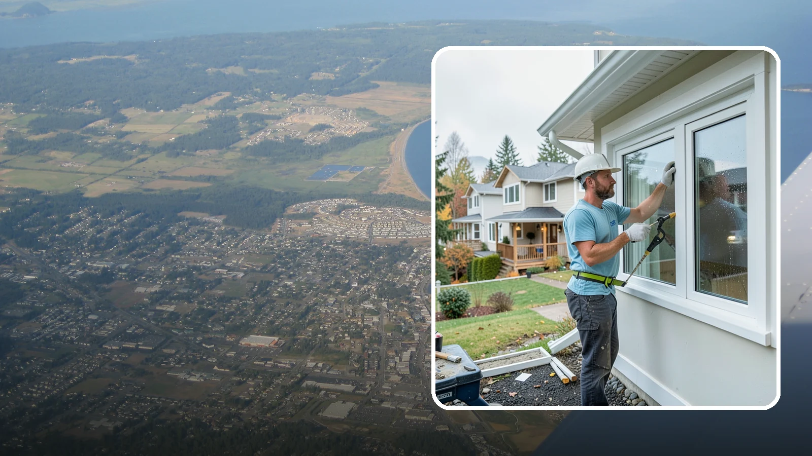 Window Installation in Oak Harbor, Island County, WA - Installing brand-new windows in remodels, additions, and fresh openings with proper flashing for our rainy region.