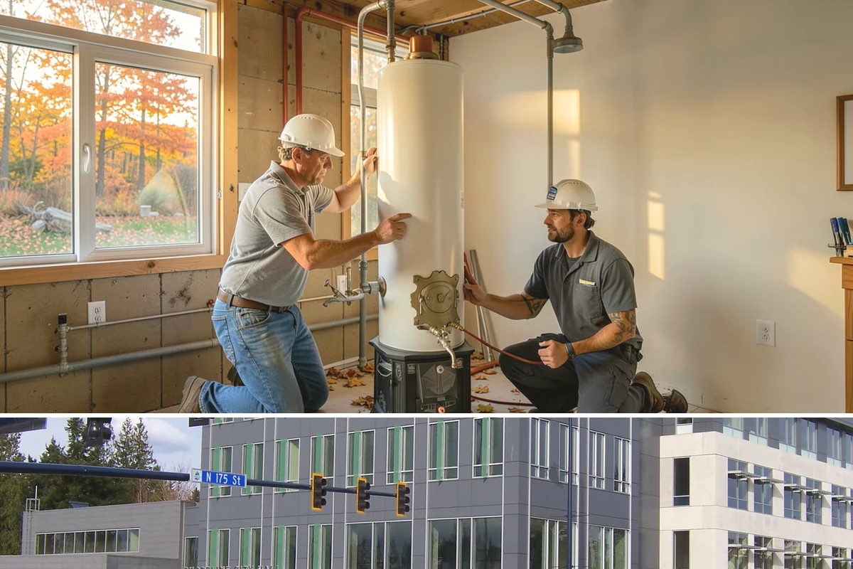 Window Installation in Shoreline, King County, WA - New openings are best cut and dried-in during a stretch of fair weather, but we tarp and protect the work so installations can...