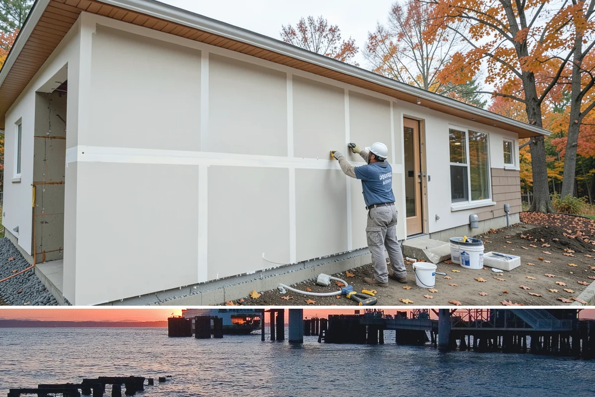 Window Repair in Edmonds, Snohomish County, WA - Dry weather is best for resealing exterior window perimeters.
