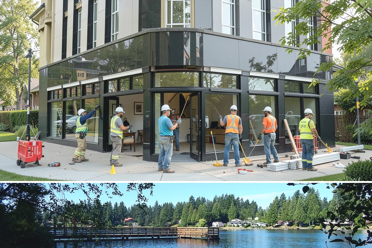 Window Repair in Federal Way, King County, WA - Dry weather is best for resealing exterior window perimeters.