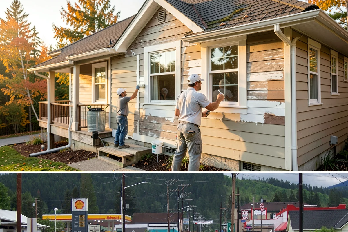 Window Repair in Granite Falls, Snohomish County, WA - Dry weather is best for resealing exterior window perimeters.