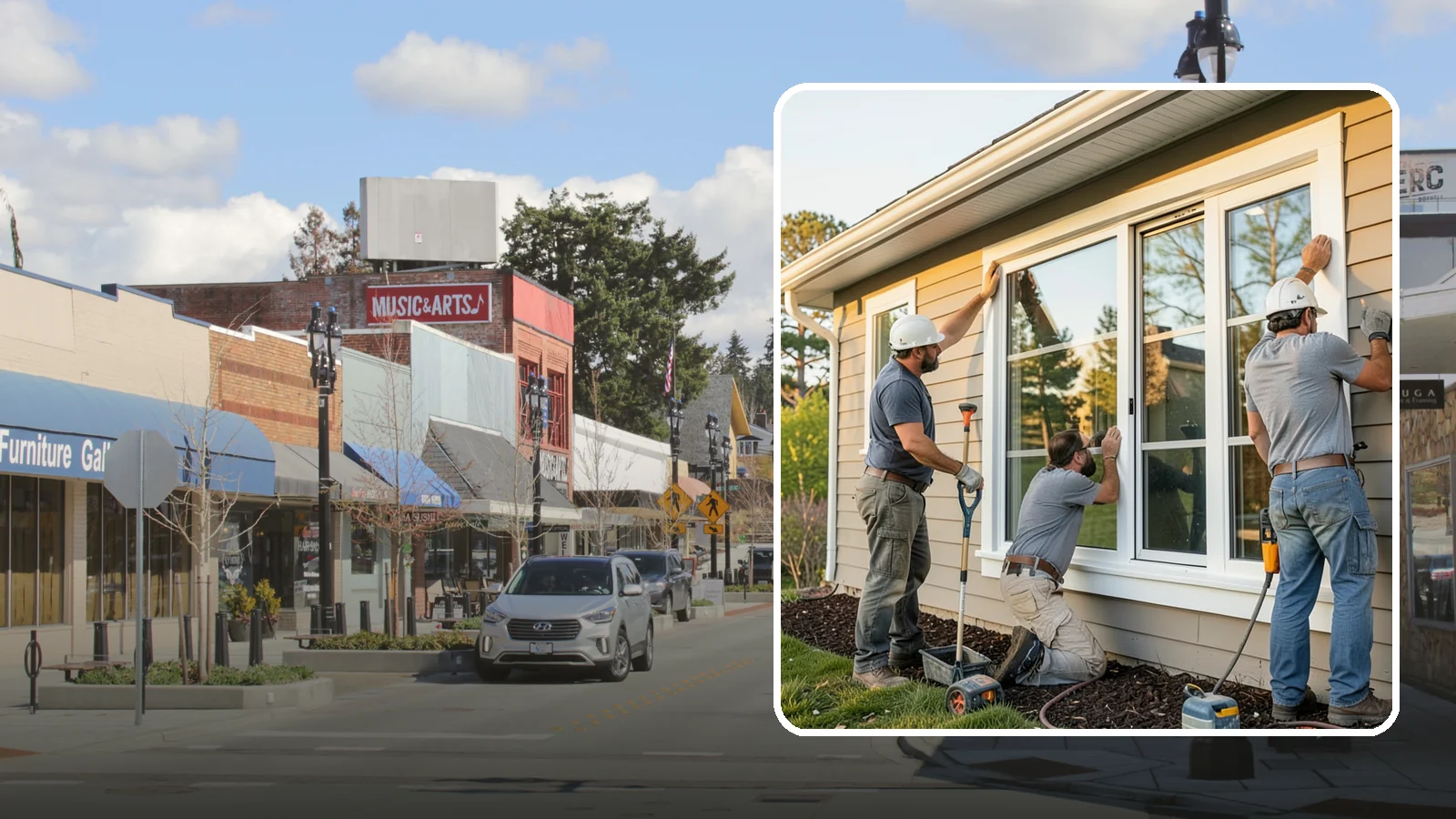 Window Replacement in Bothell, King County, WA - Swapping out aged, failing windows throughout your home for modern, weather-tight units suited to Puget Sound's damp climate.