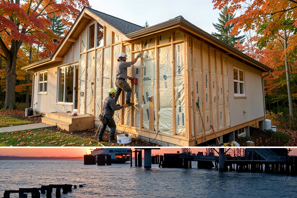Window Replacement in Edmonds, Snohomish County, WA - Drier late-spring through early-fall stretches give the cleanest install conditions, though we seal openings promptly to work...