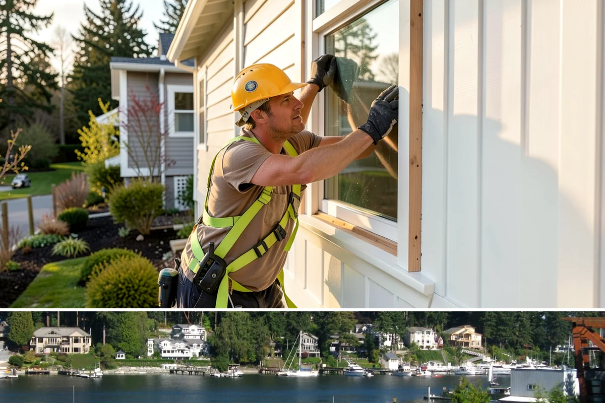 Window Replacement in Gig Harbor, Pierce County, WA - Drier late-spring through early-fall stretches give the cleanest install conditions, though we seal openings promptly to work...