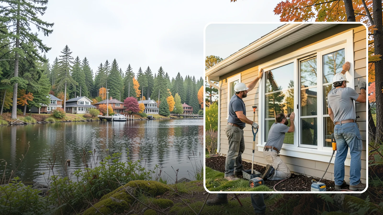 Window Replacement in La Conner, Skagit County, WA - Swapping out aged, failing windows throughout your home for modern, weather-tight units suited to Puget Sound's damp climate.