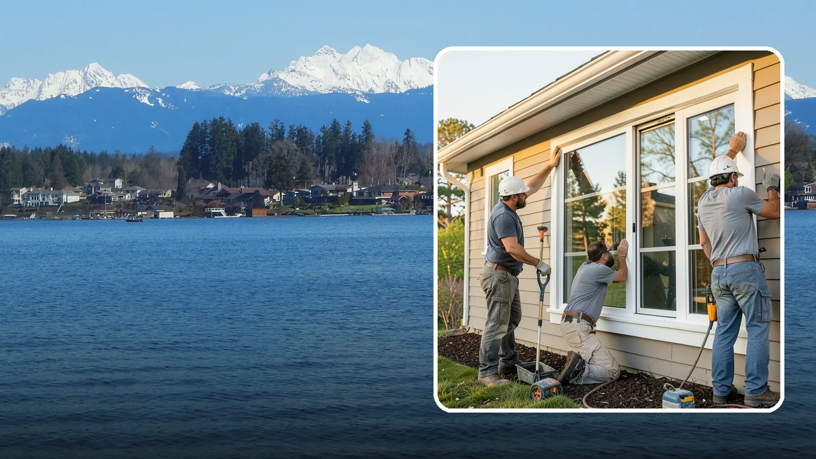 Window Replacement in Lake Stevens, Snohomish County, WA - Swapping out aged, failing windows throughout your home for modern, weather-tight units suited to Puget Sound's damp climate.