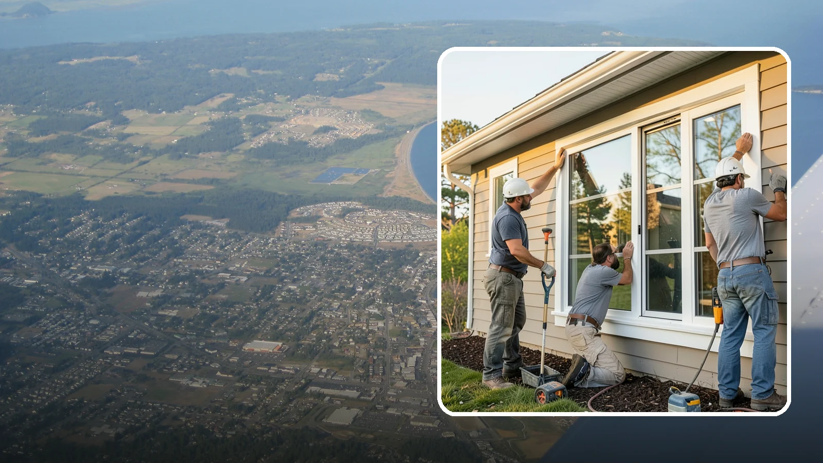 Window Replacement in Oak Harbor, Island County, WA - Swapping out aged, failing windows throughout your home for modern, weather-tight units suited to Puget Sound's damp climate.