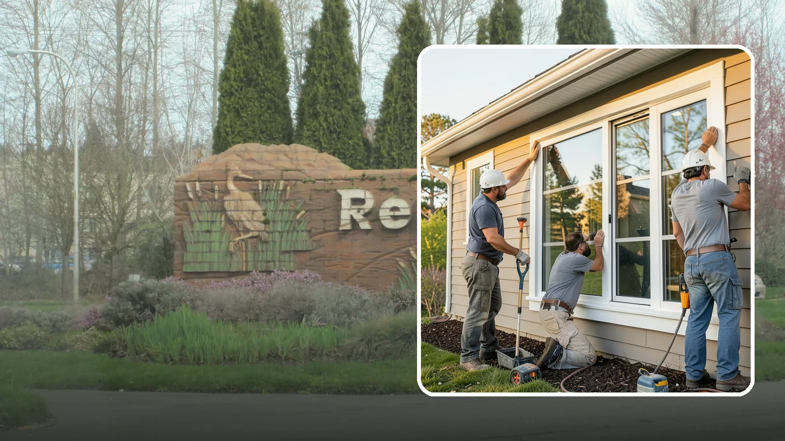 Window Replacement in Renton, King County, WA - Swapping out aged, failing windows throughout your home for modern, weather-tight units suited to Puget Sound's damp climate.