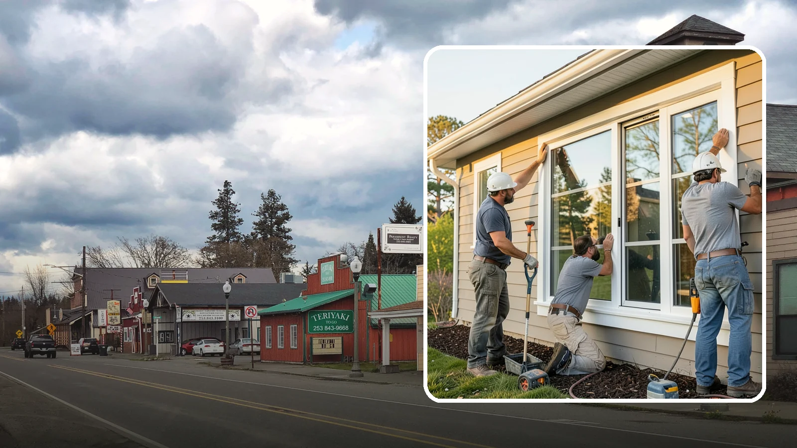 Window Replacement in Roy, Pierce County, WA - Swapping out aged, failing windows throughout your home for modern, weather-tight units suited to Puget Sound's damp climate.