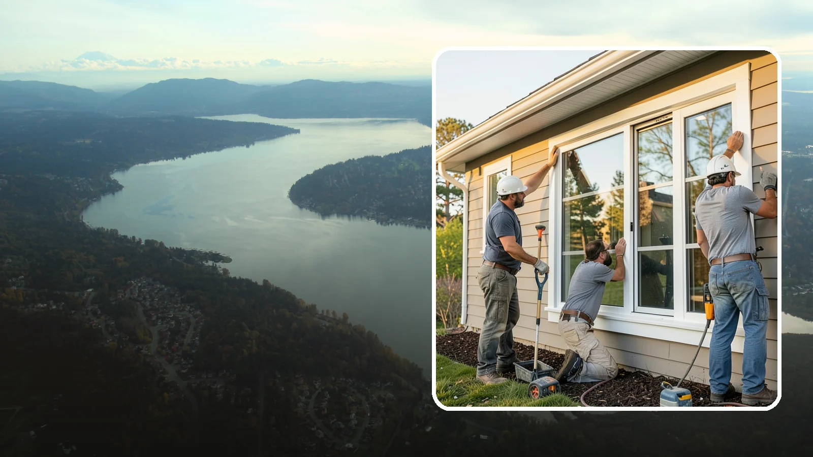 Window Replacement in Sammamish, King County, WA - Swapping out aged, failing windows throughout your home for modern, weather-tight units suited to Puget Sound's damp climate.