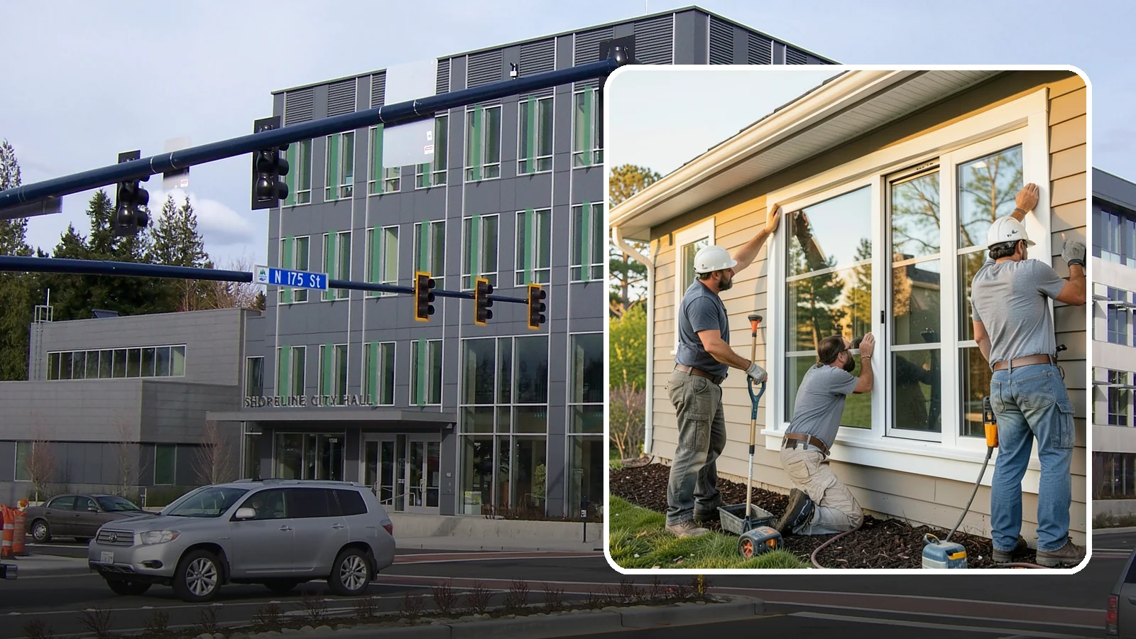 Window Replacement in Shoreline, King County, WA - Swapping out aged, failing windows throughout your home for modern, weather-tight units suited to Puget Sound's damp climate.