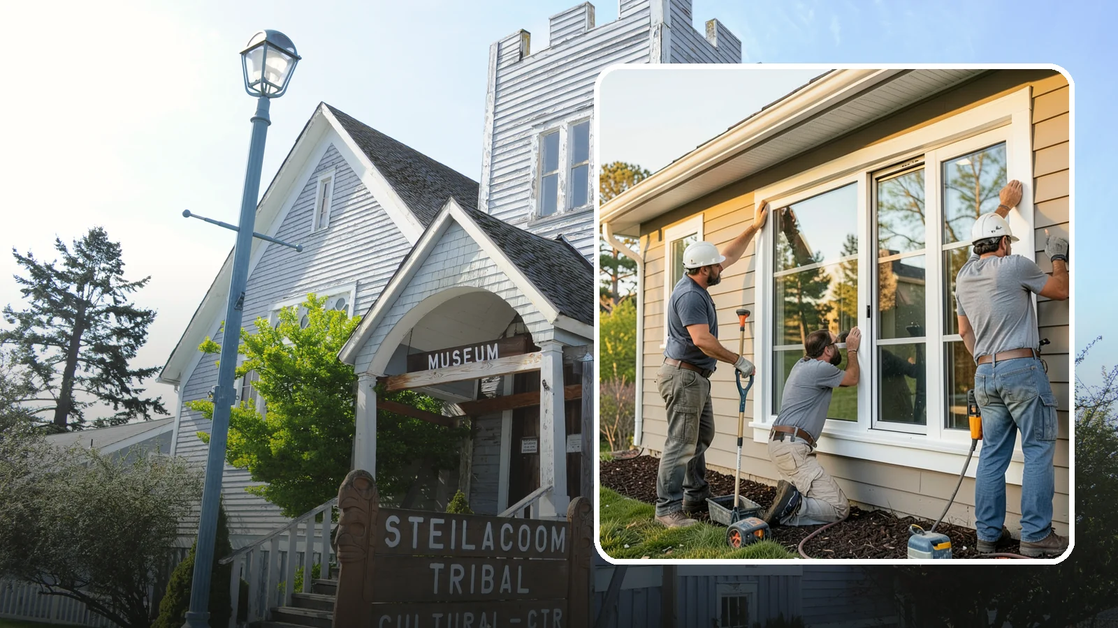 Window Replacement in Steilacoom, Pierce County, WA - Swapping out aged, failing windows throughout your home for modern, weather-tight units suited to Puget Sound's damp climate.