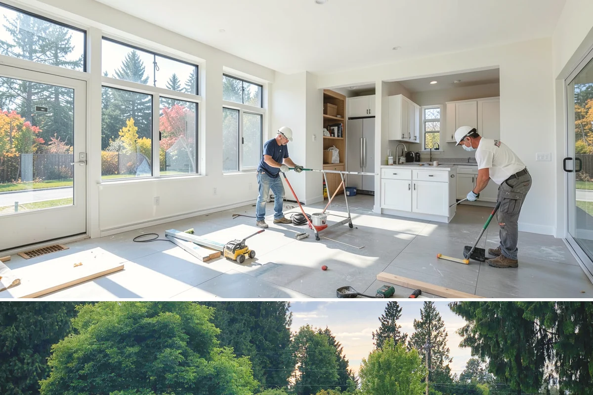 Window Seat Construction in Bonney Lake, Pierce County, WA - Window seat construction is an interior project available throughout the year.