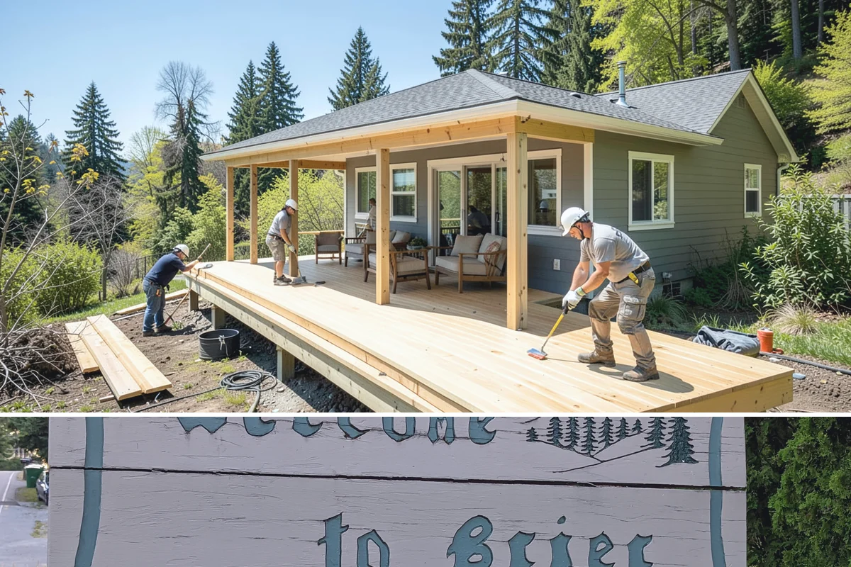 Window Seat Construction in Brier, Snohomish County, WA - Window seat construction is an interior project available throughout the year.