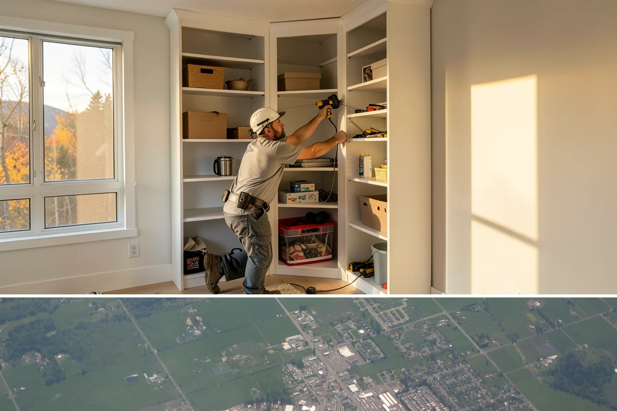 Window Seat Construction in Enumclaw, King County, WA - Window seat construction is an interior project available throughout the year.