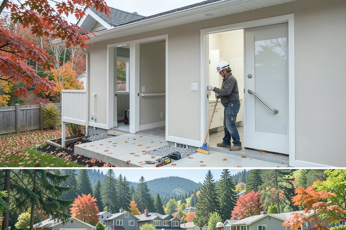 Window Seat Construction in Fircrest, Pierce County, WA - Window seat construction is an interior project available throughout the year.