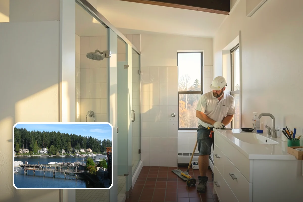 Window Seat Construction in Gig Harbor, Pierce County, WA - A cozy reading and relaxation spot