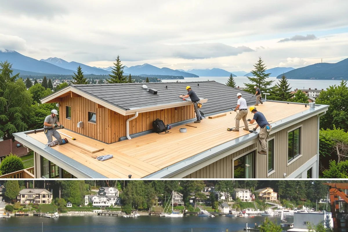 Window Seat Construction in Gig Harbor, Pierce County, WA - Window seat construction is an interior project available throughout the year.