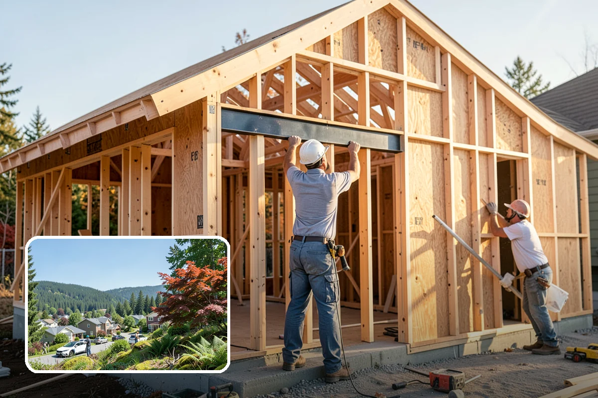Window Seat Construction in Index, Snohomish County, WA - A cozy reading and relaxation spot