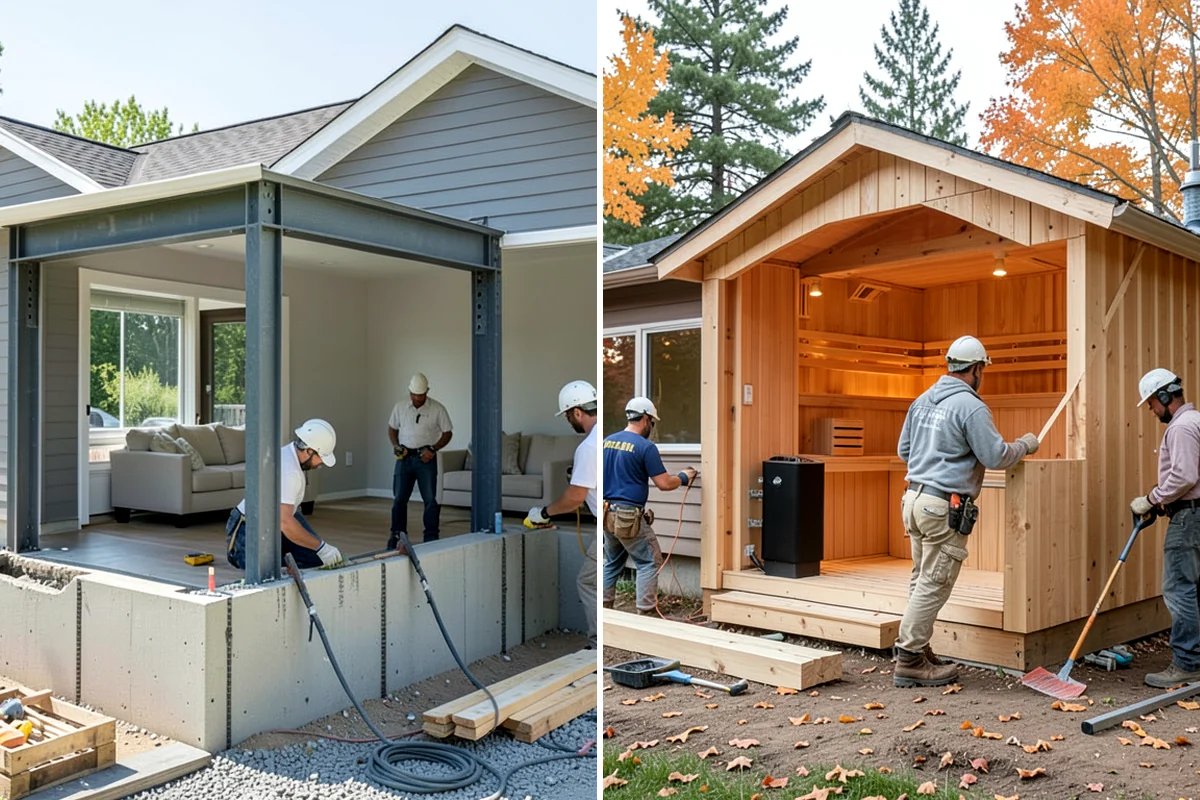 Window Seat Construction in Lake Forest Park, King County, WA - Measure the window recess and plan seat height and storage