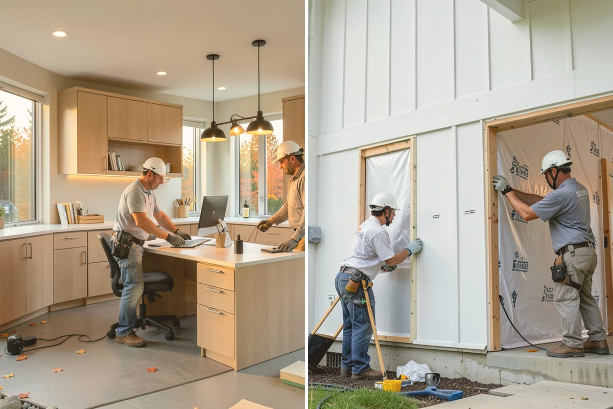Window Seat Construction in Langley, Island County, WA - Measure the window recess and plan seat height and storage