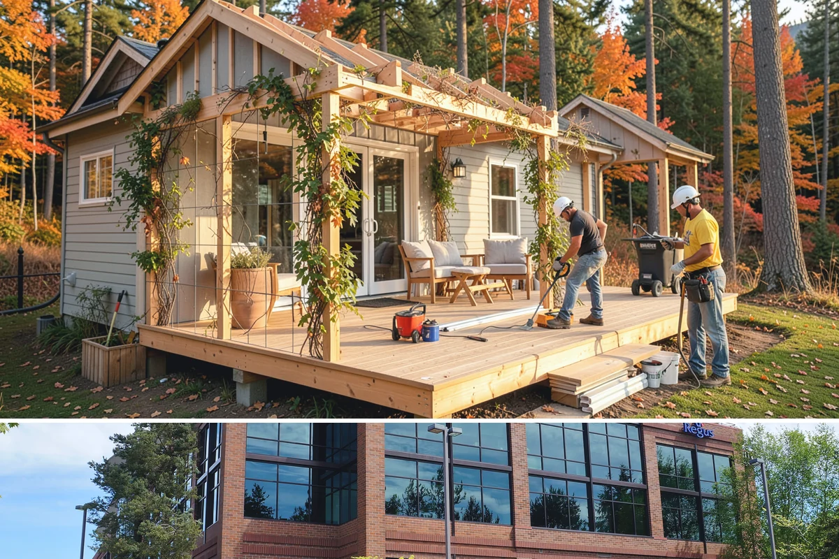 Window Seat Construction in Mountlake Terrace, Snohomish County, WA - Window seat construction is an interior project available throughout the year.