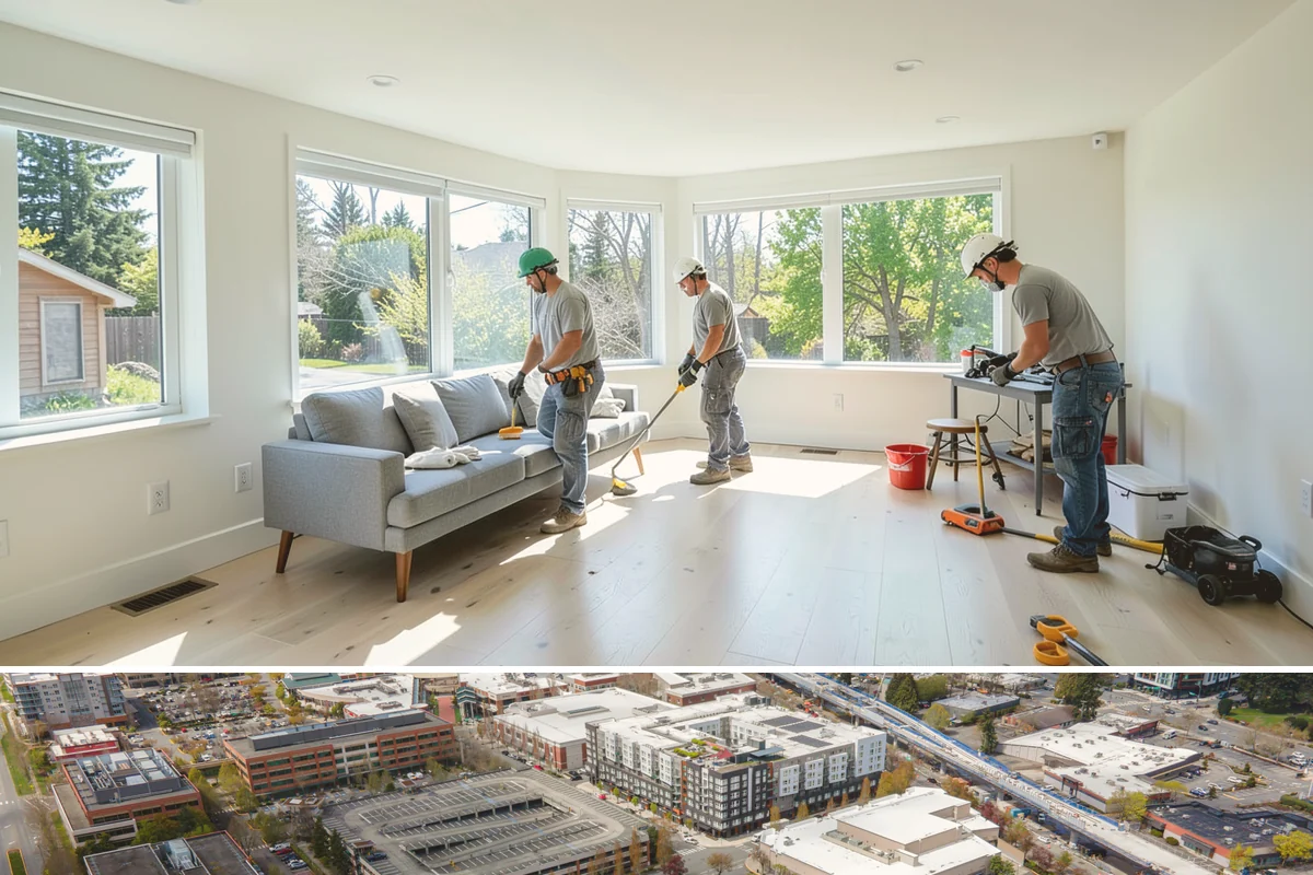 Window Seat Construction in Redmond, King County, WA - Window seat construction is an interior project available throughout the year.