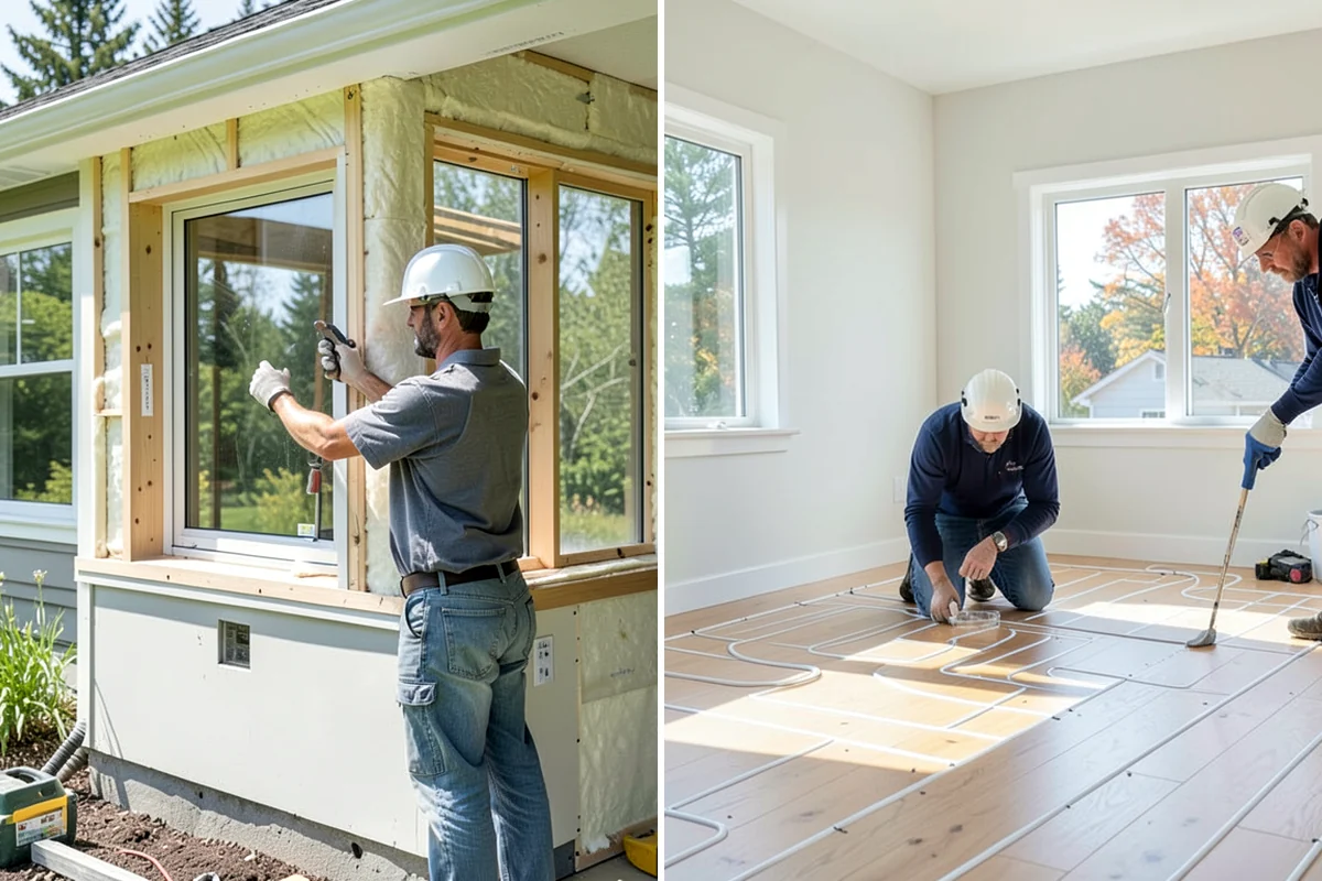 Window Seat Construction in Shoreline, King County, WA - Measure the window recess and plan seat height and storage