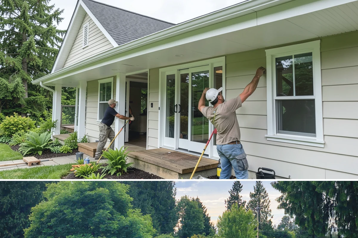 Window Trim Replacement in Bonney Lake, Pierce County, WA - Exterior trim replacement and sealing are best scheduled during dry weather so caulk and paint cure properly.