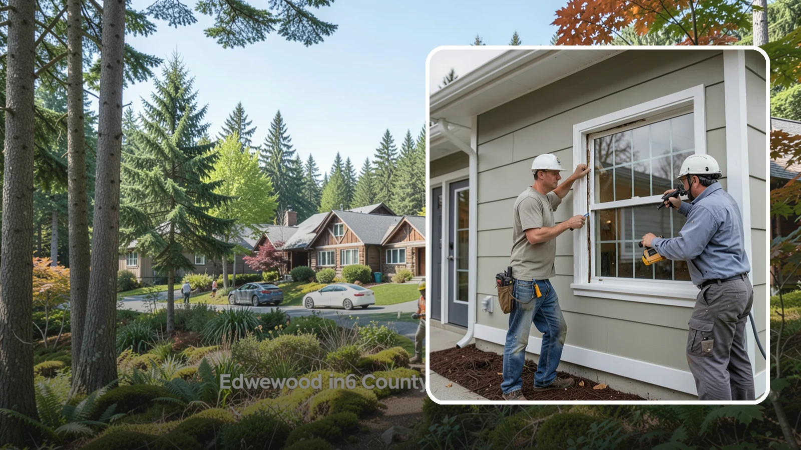 Window Trim Replacement in Edgewood, Pierce County, WA - Replacing worn or rotted window trim and casing to restore clean lines and protect against moisture intrusion.
