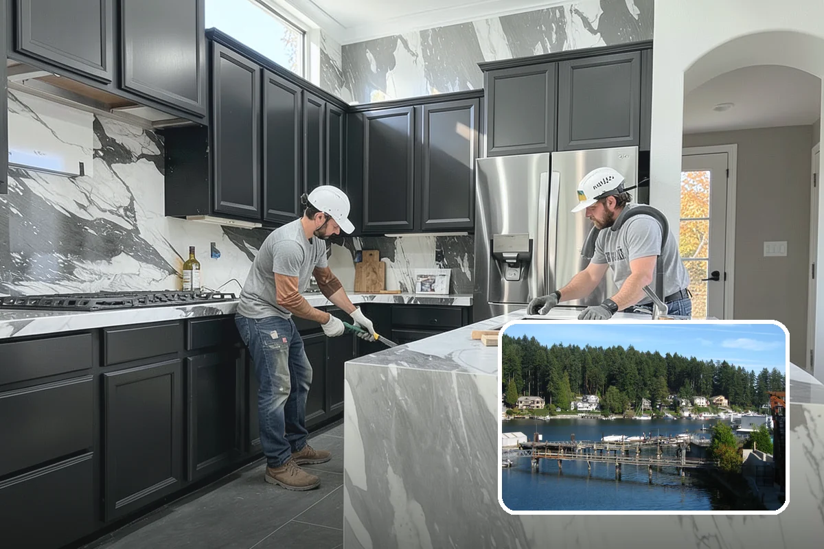Window Trim Replacement in Gig Harbor, Pierce County, WA - Restored clean, finished window appearance