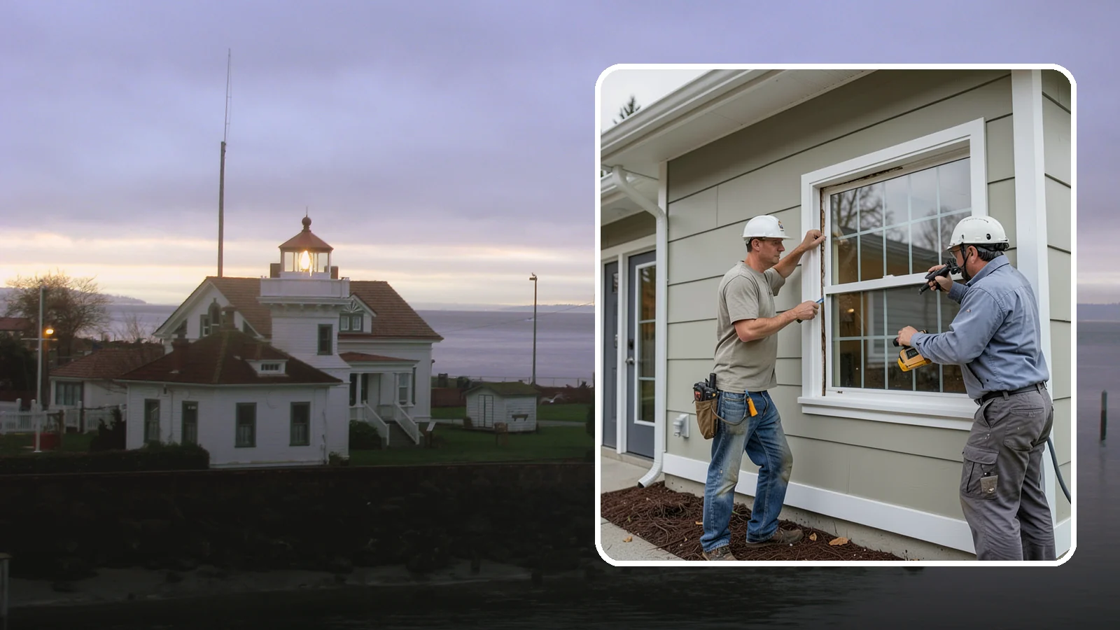 Window Trim Replacement in Mukilteo, Snohomish County, WA - Replacing worn or rotted window trim and casing to restore clean lines and protect against moisture intrusion.