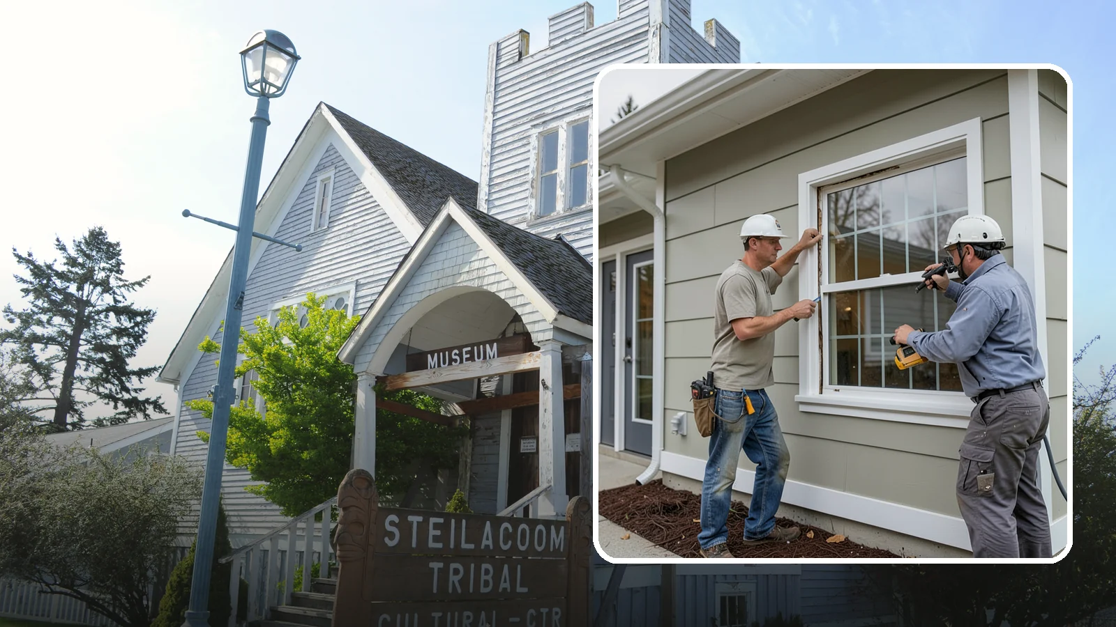 Window Trim Replacement in Steilacoom, Pierce County, WA - Replacing worn or rotted window trim and casing to restore clean lines and protect against moisture intrusion.