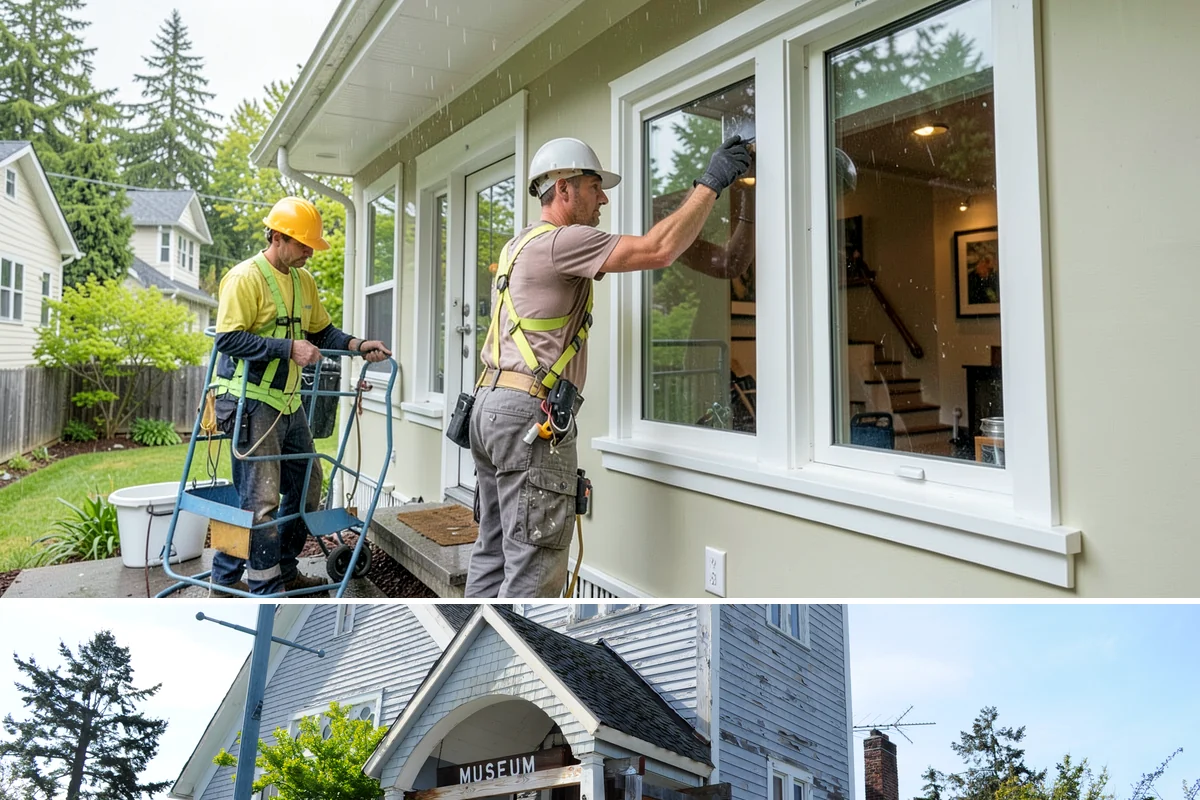Window Trim Replacement in Steilacoom, Pierce County, WA - Exterior trim replacement and sealing are best scheduled during dry weather so caulk and paint cure properly.
